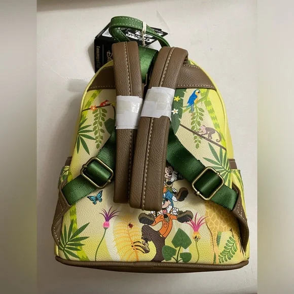 NEW! Loungefly Disney Mickey & Friends Jungle NWT Backpack GLOW IN THE DARK - Picture 6 of 9